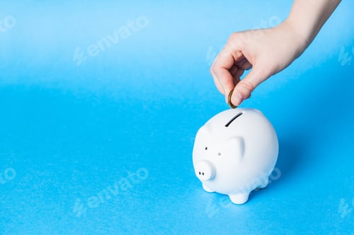 Preview: Inserting a coin into a piggy bank