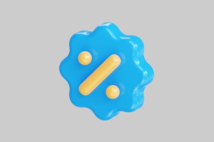 Preview: Discount percentage cartoon badge