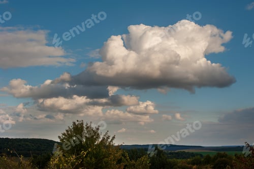 Preview: sky with cumulus clouds, space
