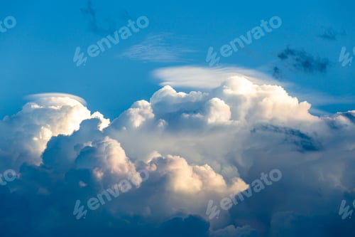 Preview: colorful dramatic sky with cloud at sunset