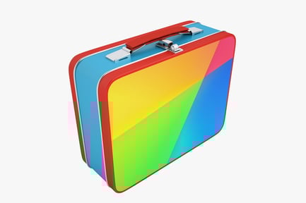 Preview: Rainbow Metal Lunch Box