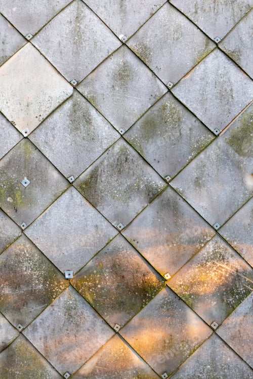 Preview: old paint vintage background. Geometrical green rhomb.