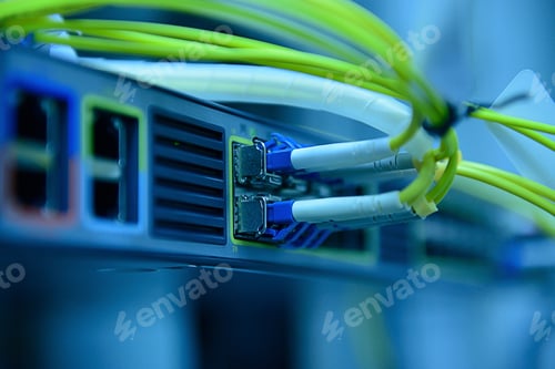 Preview: network optical fiber cables and hub