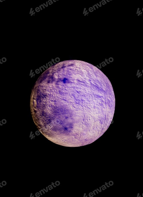 Preview: Model of Asteroid on a black background.