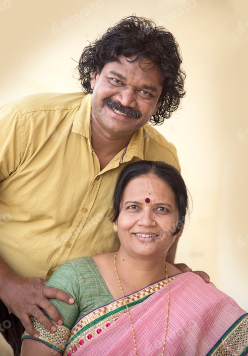 Preview: Happy Indian couple, Love Care Concept
