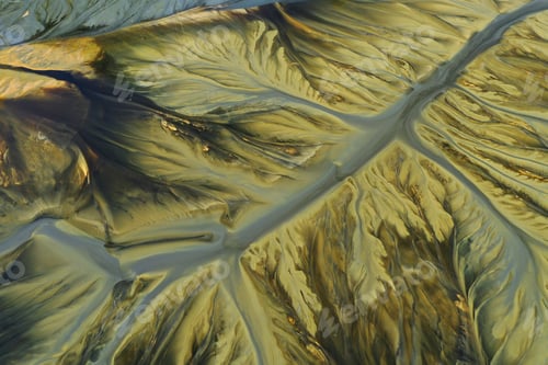 Preview: Aerial view of copper mining residuals in decanting lake
