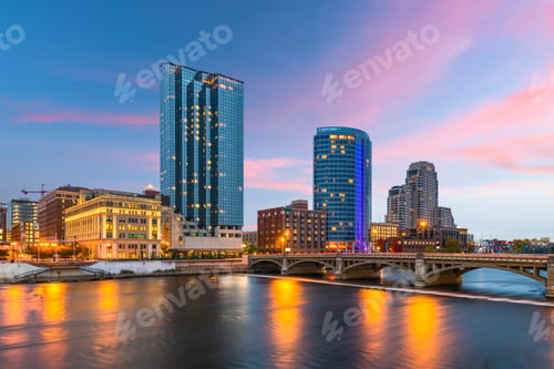 Preview: Grand Rapids, Michigan, USA Downtown Skyline