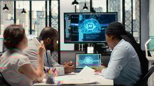 Preview: Recruiters reviewing feedback from artificial intelligence platform