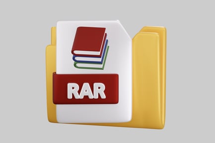 Preview: Open file folder with books