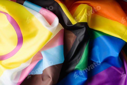 Preview: LGBTQIA + flag, new international symbol of community different gender identities and sexual