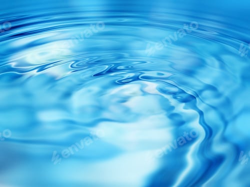 Preview: Bright blue abstract background with water ripples pattern