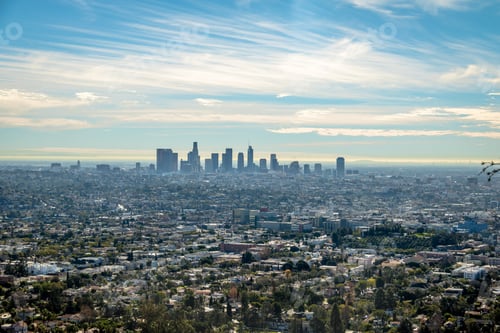 Preview: Downtown Los Angeles skyline view - Los Angeles, California, USA