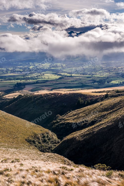 Preview: Valley at the base of Illiniza Norte Volcano, Pichincha Province, Ecuador, South America