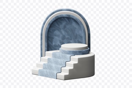 Preview: Abstract 3D Podium Composition