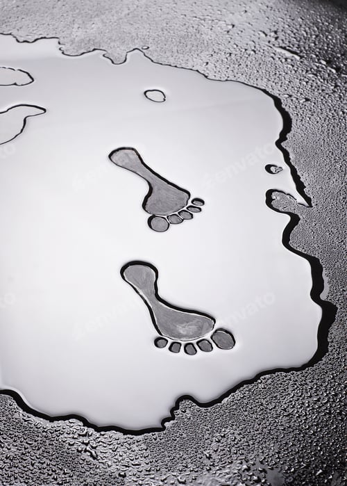 Preview: drying footsteps