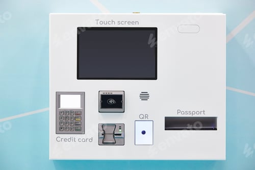 Preview: Atm multifuction machine. Banking and commerce. Cash money withdrawl