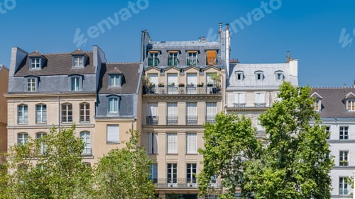 Preview: Paris, typical buildings and roofs