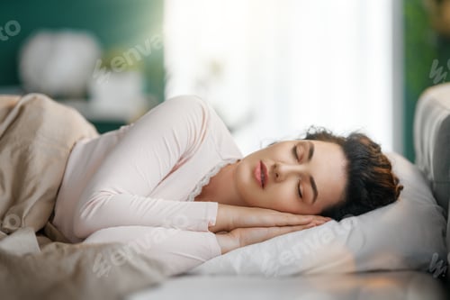 Preview: woman is sleeping in the bedroom