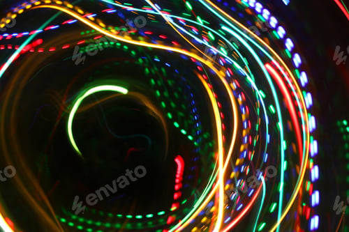 Preview: Abstract colorful motion background with blurred lights