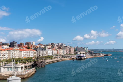 Preview: Panoramic view of Santander a sunny day