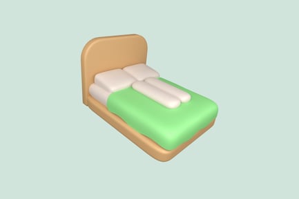 Preview: Bed Props 3D Illustration