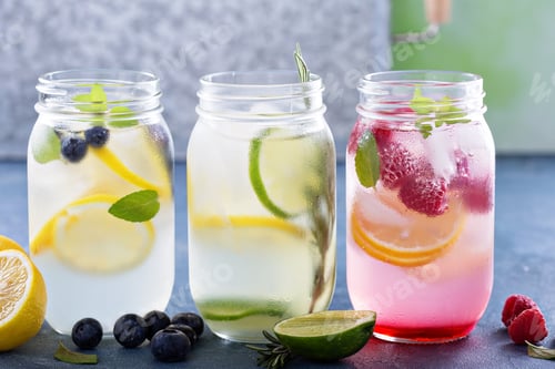 Preview: Variety of lemonade in jars
