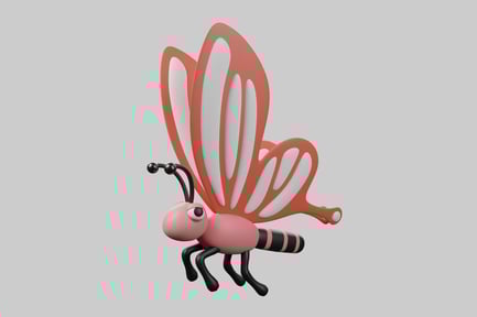 Preview: Autumn butterfly decoration