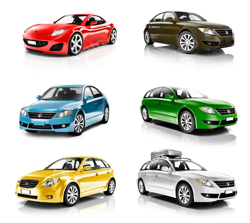 Preview: Collection of 3D Cars Isolated