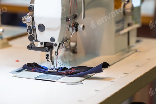 Preview: Sewing or overlock machine closeup, nobody