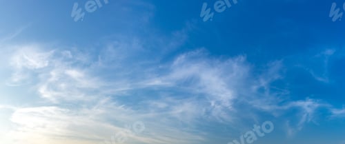 Preview: Blue sky with clouds background. Sky daylight. Natural sky composition. Element of design.