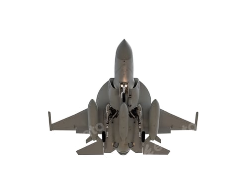 Preview: isolated military jet