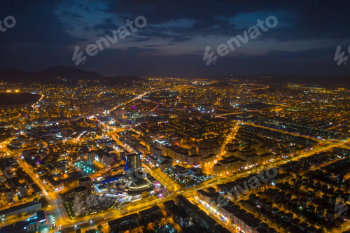 Preview: Aerial Night View City