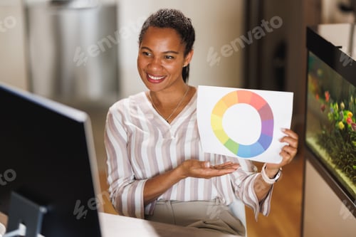 Preview: Freelance African Woman Handling Her Business From Home