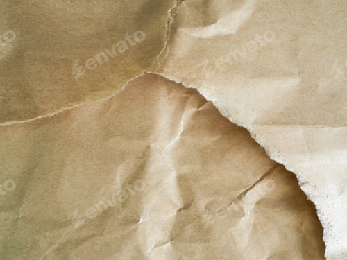 Visualização: Fundo abstrato marrom amassado em papel