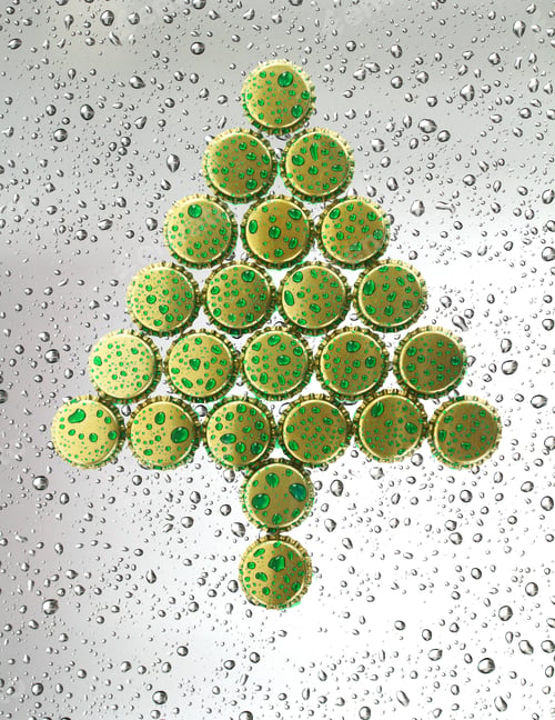 Preview: Christmas Tree Made From Bottle Caps