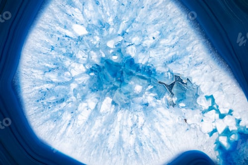 Preview: Blue agate cut cross section