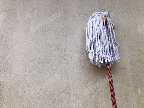 Preview: Classic mop with cotton head on wall
