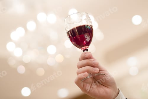 Visualização: Homem japonês fazendo um brinde.