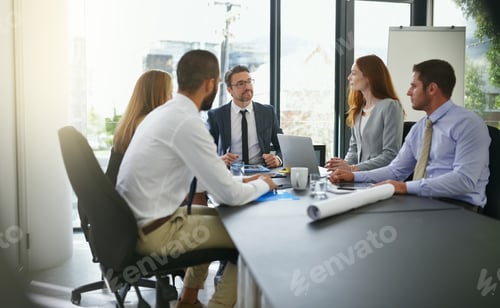 Preview: Bringing their ideas to the table. Cropped shot of businesspeople in a meeting.