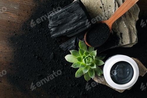 Preview: Beauty and skin care, cosmetic and charcoal
