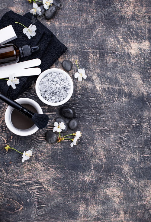 Preview: Set of black charcoal detox cosmetics