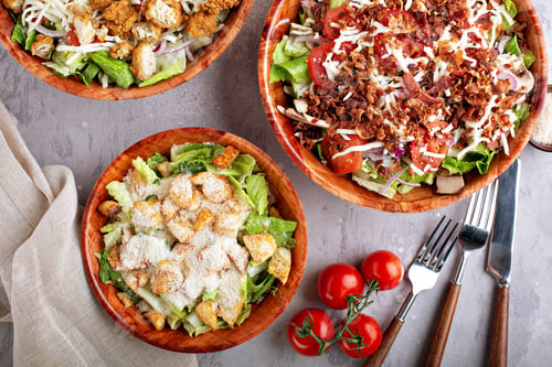 Preview: Variety of restaurant style salads
