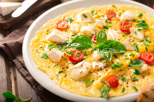 Preview: Eggs omelette with vegetables