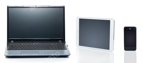 Preview: Technology. Electronic devices on a white background