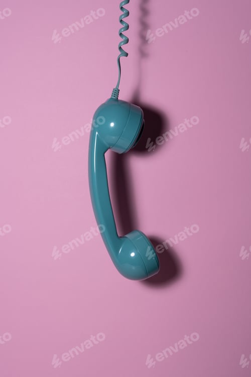 Preview: Retro phone handset hanging