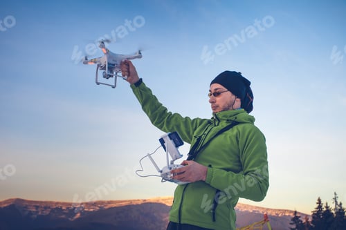 Preview: Man operating a drone