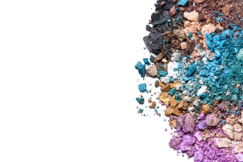 Preview: eyeshadow isolated on white background.