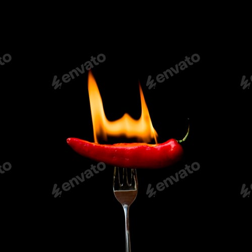 Preview: Red Hot Chili Pepper on Fire
