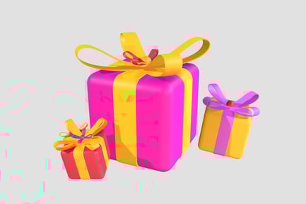 Preview: 3D Santa Gifts