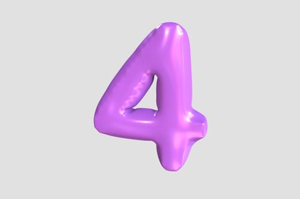 Preview: 3D Number 4